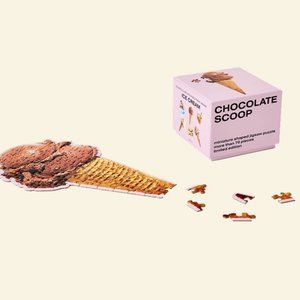 NWT Stocking Stuffer‎ Mini Puzzle Chocolate Scoop Ice Cream Cone New With Tags